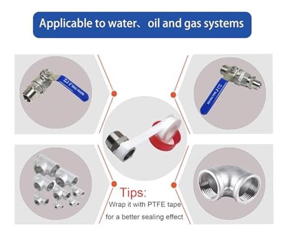 1″ x 1″ Male NPT Threaded Hex Nipple Pipe Fittings | 304 1″ x1″MNPT pack of 2