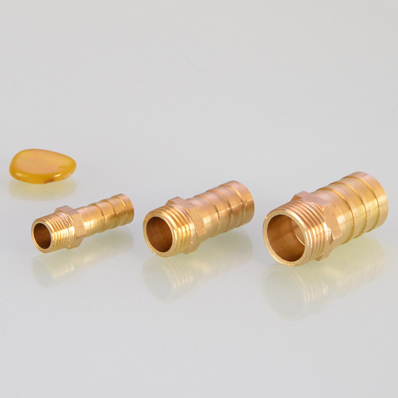 BSP Brass 1/8″ 1/4″ 3/8″ Male Thread Pipe Fitting x Barb Hose Tail End Connector