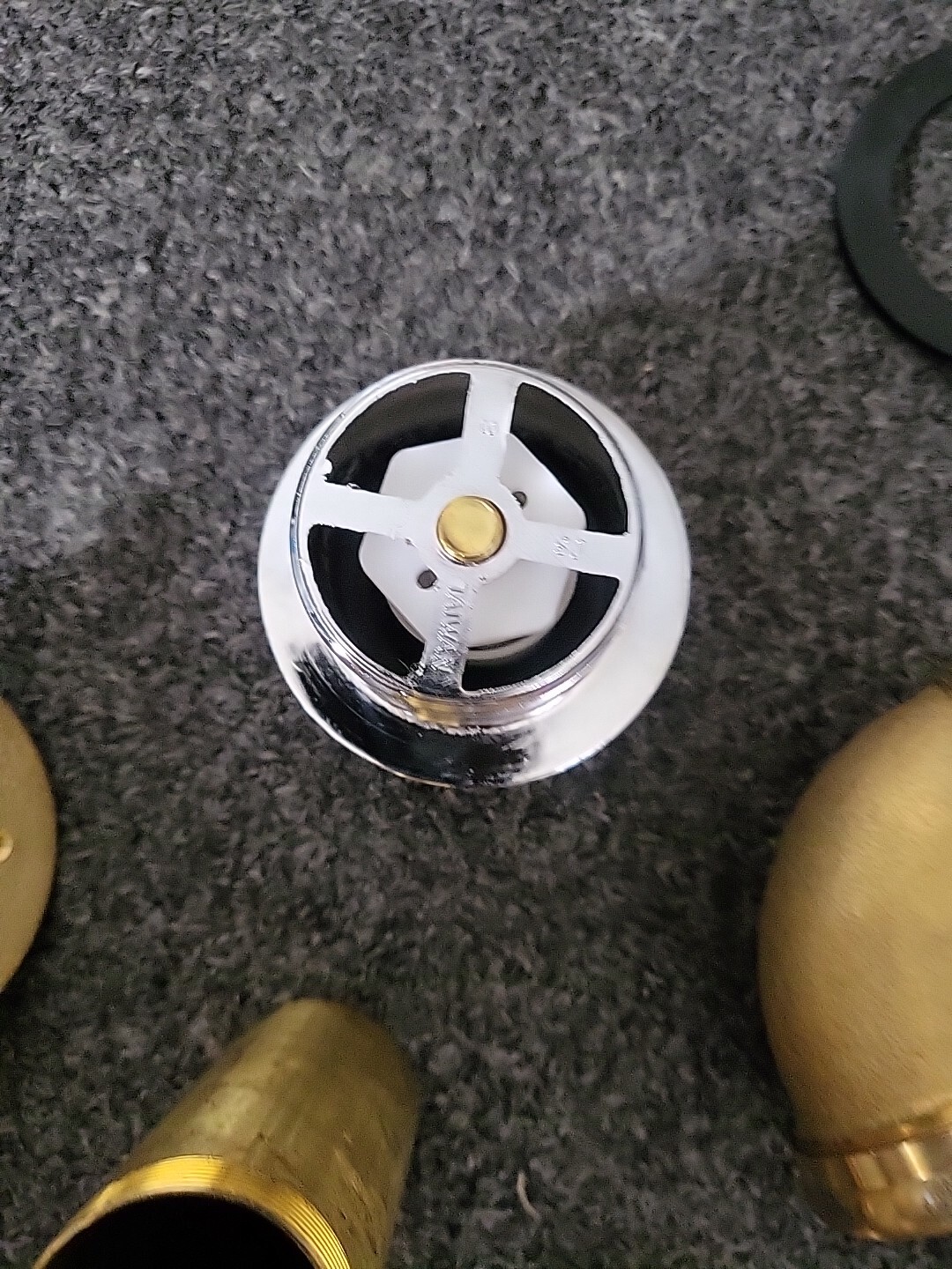 17 Gauge Brass Metal Tip-Toe Trim and 2-Hole Overflow Cover, Polished Chrome