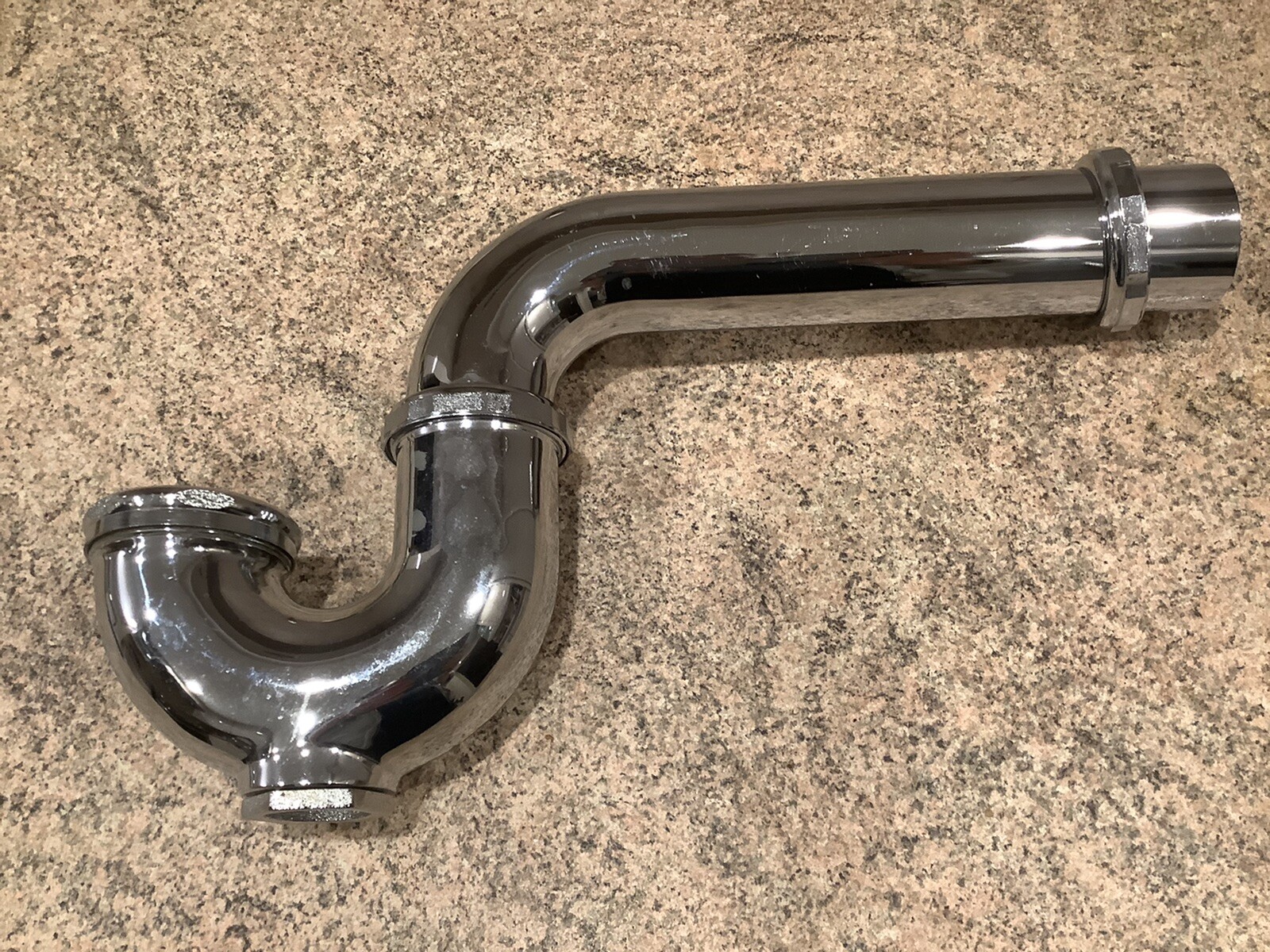 P- Trap 1-1/2”x1-1/2”Polished Chrome, with drain and escutcheon Mc Guire 8904