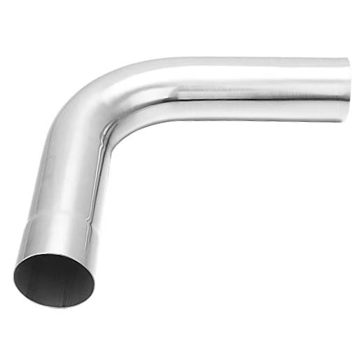 Exhaust Tube OD, 304 Stainless Steel Exhaust Pipe Mandrel Bend, 2.5″ 90 Degree