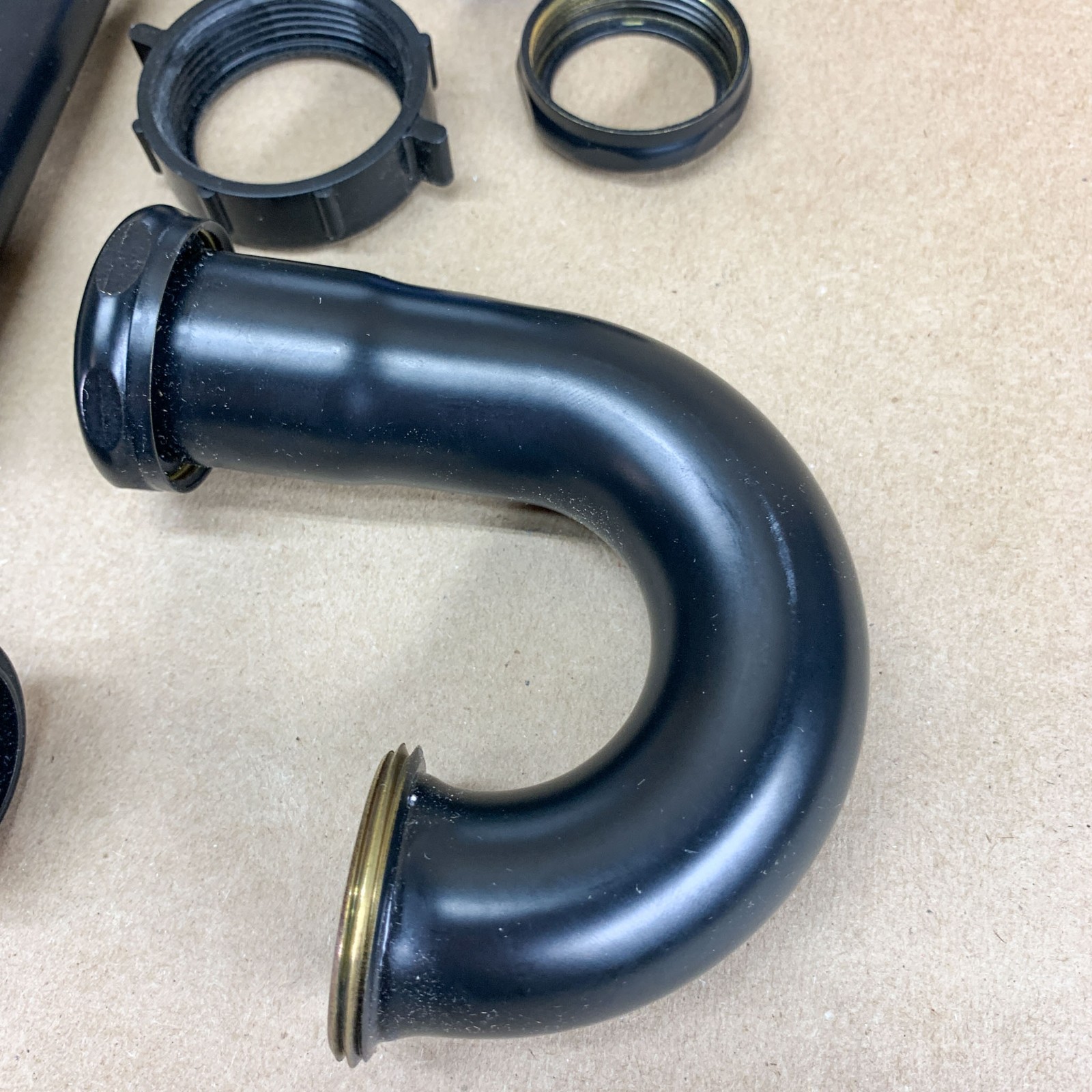 Signature Hardware SH362MB 1-1/4 in Brass P-Trap Matte Black MISSING PART