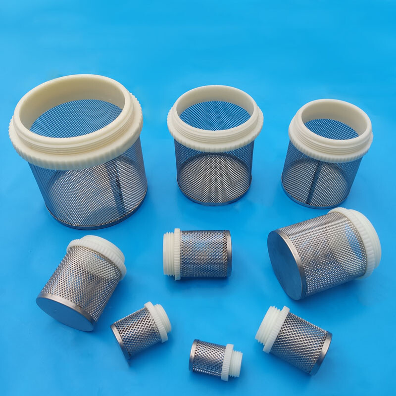 1/2″ ~ 4″ Strainer-Suction And Sump Filter Stainless Steel Mesh Nylon Threads
