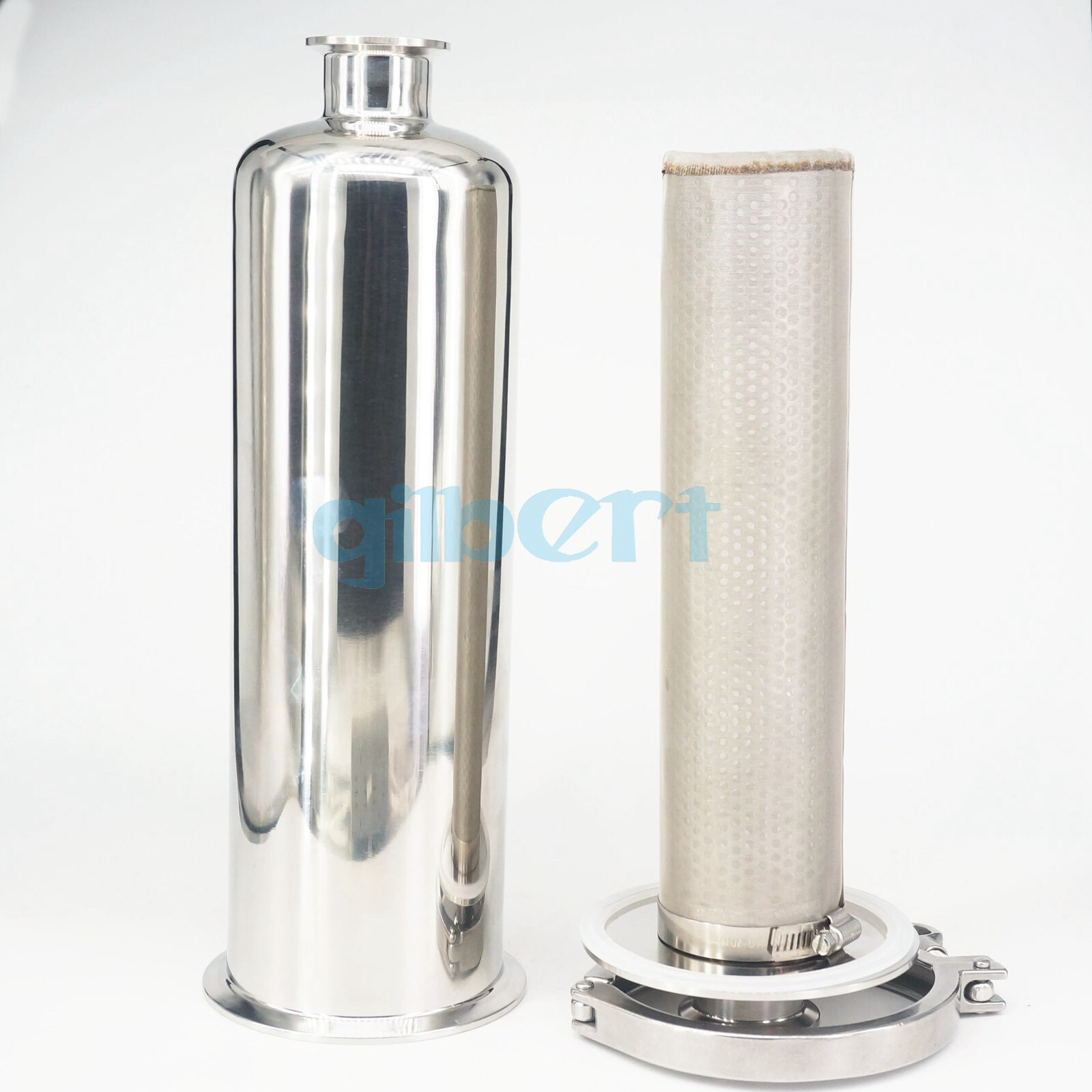 38mm Pipe OD 1.5″ Tri Clamp SUS 304 In-line Filter Strainer Brewing 100Mesh