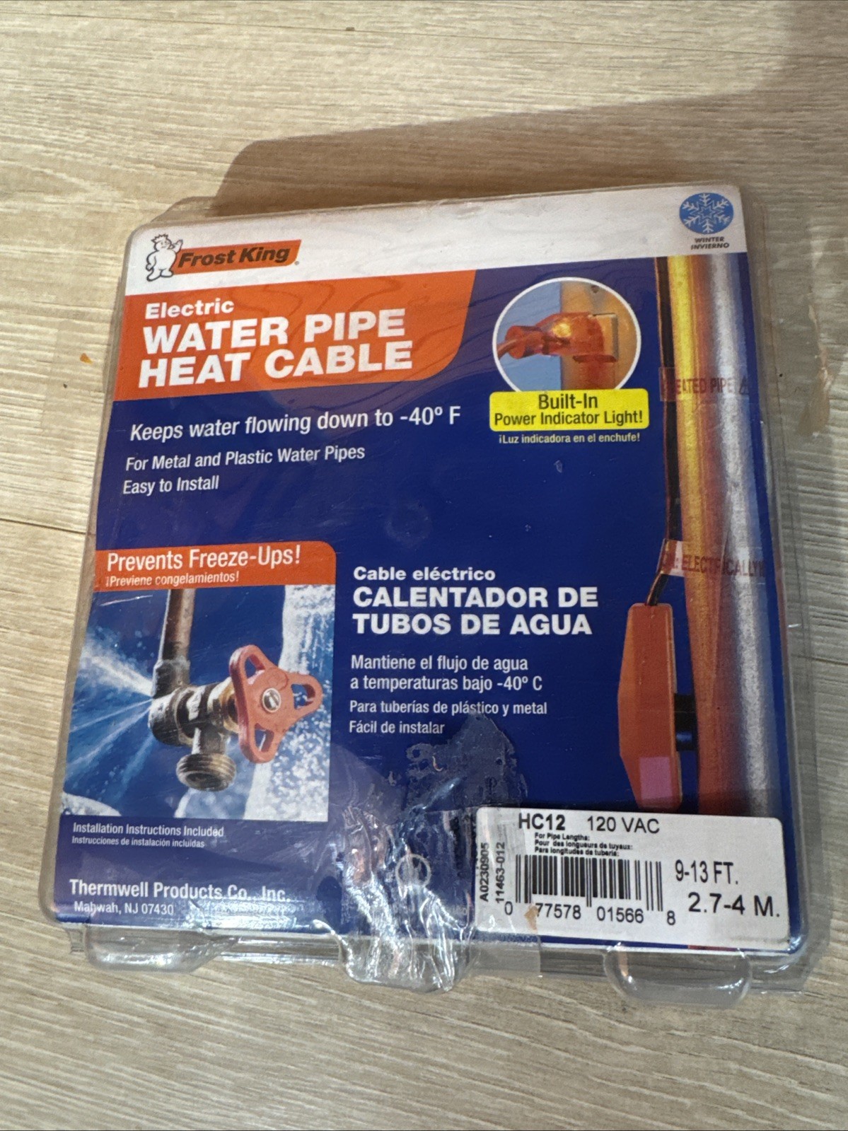 Frost King 12 ft. Electric Heat Cable Kit