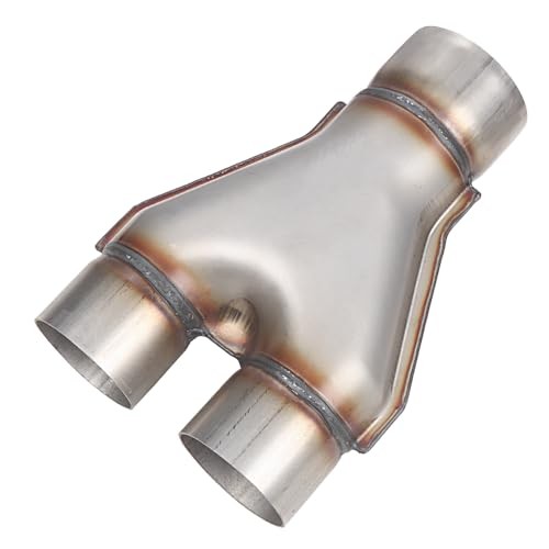 Stainless Steel Y Pipe 3 Inch ID Single to 2.5 Inch ID Dual Stamped Exhaust