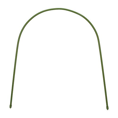 Pack of 6 Plastic Coated Steel Pipe Greenhouse Hoop Arch Shape Support Frame