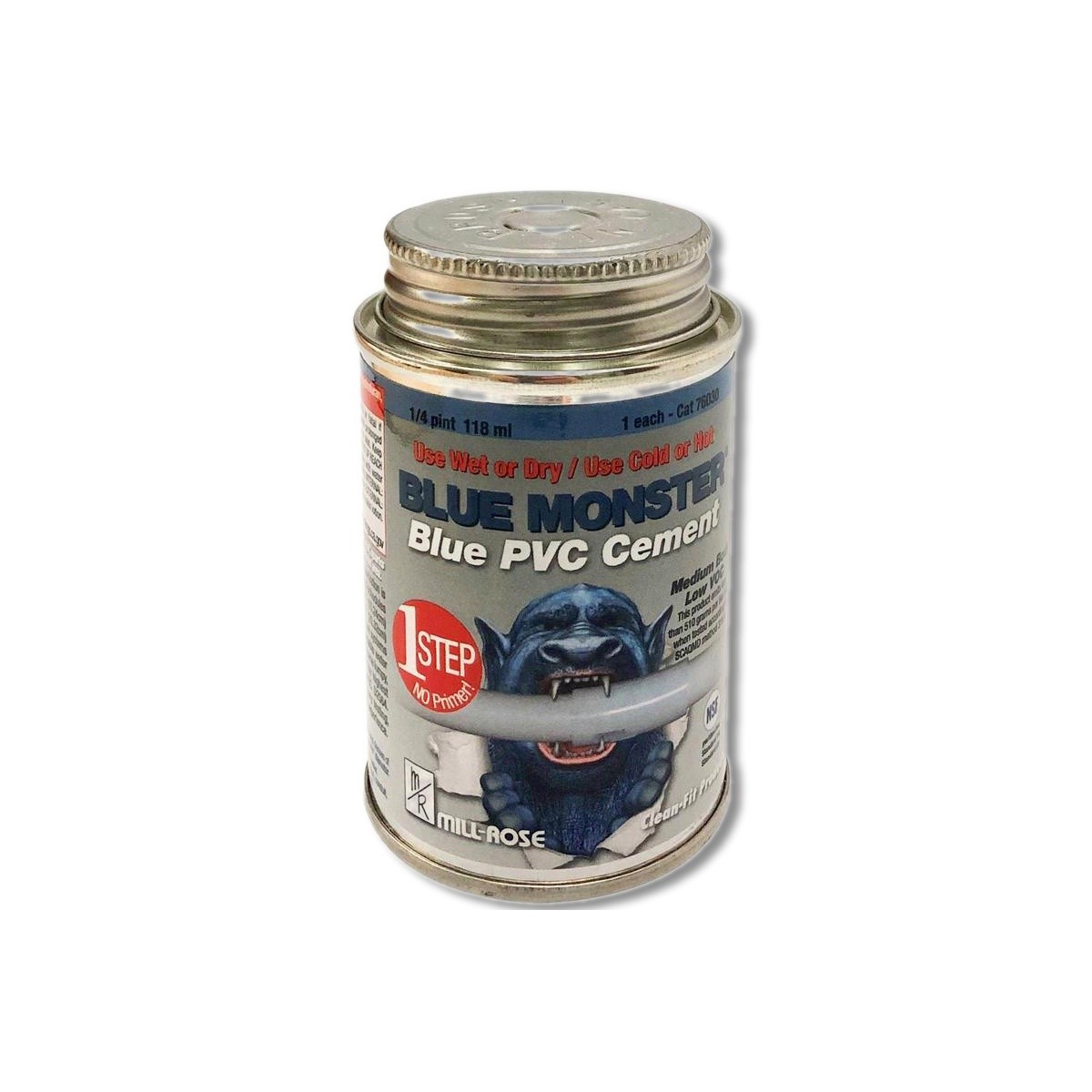 Blue Monster Blue All Weather Cement For PVC 4 oz 76030