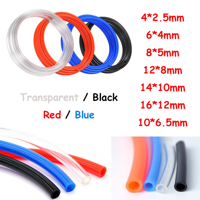 PU Pneumatic Pipe Tube Hose Tubing Compressed Air Line Plastic Polyurethane Pipe