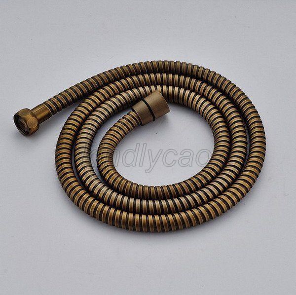 1.5M Antique Brass Flexible Shower Hose Bathroom Heater Water Head Pipe Kba024