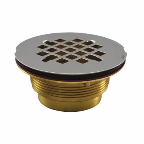 IPS Corporation 67040 Shower Drain 4-1/4″ Brass SS Snap-In Caulk Type
