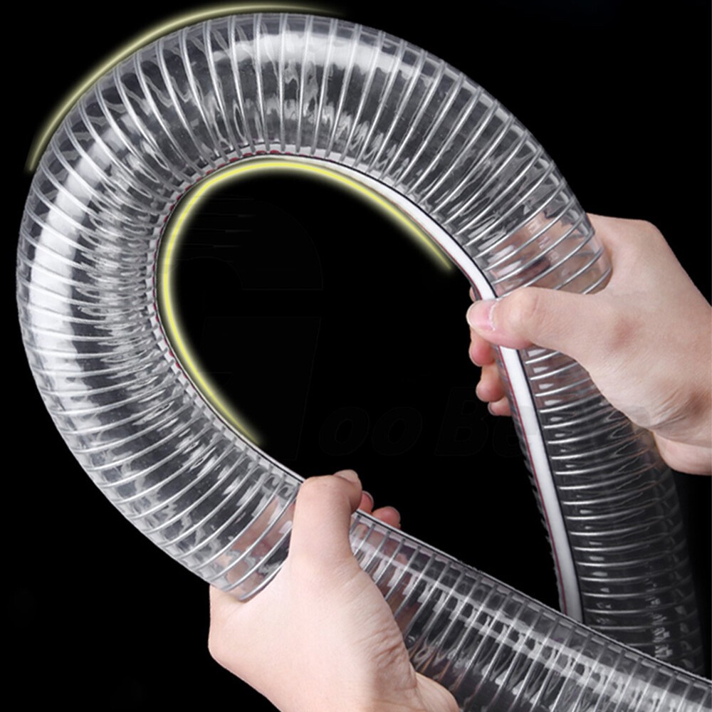 Food Grade Wire Reinforced Clear PVC Braided Hose Pipe Heavy Duty Air Water Fuel
