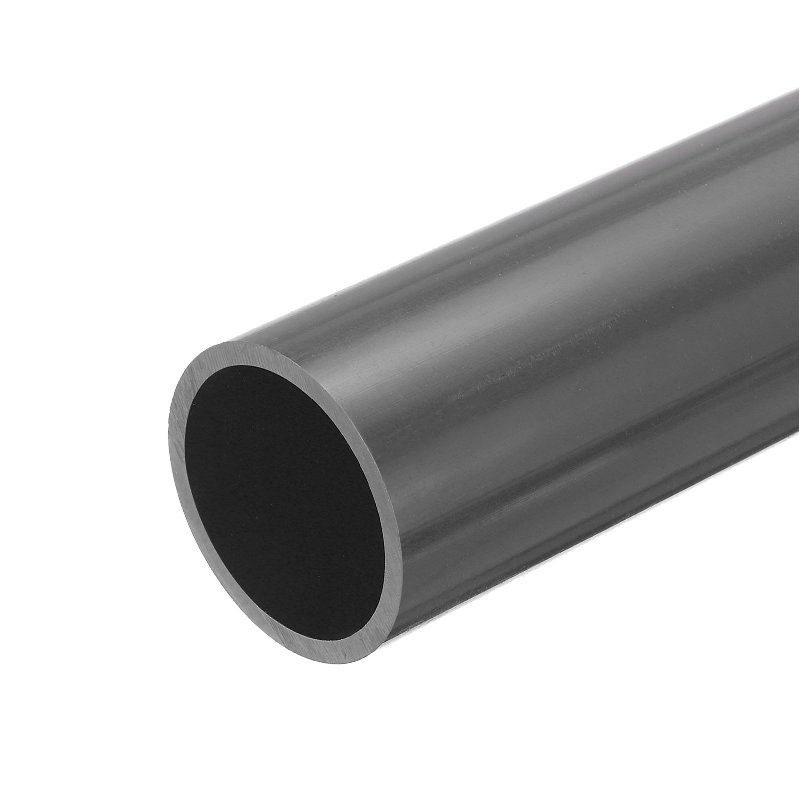 PVC Rigid Round Pipe 51.8mm ID 60mm OD 500mm Light Grey High Impact
