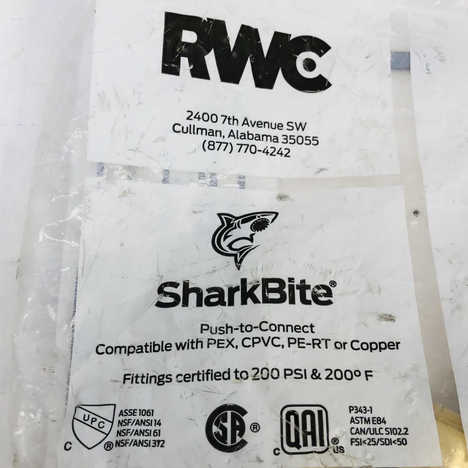 BAG OF 6 SHARKBITE ¾” X ¾” U256LF 90º PUSH-TO-CONNECT ELBOW FITTING