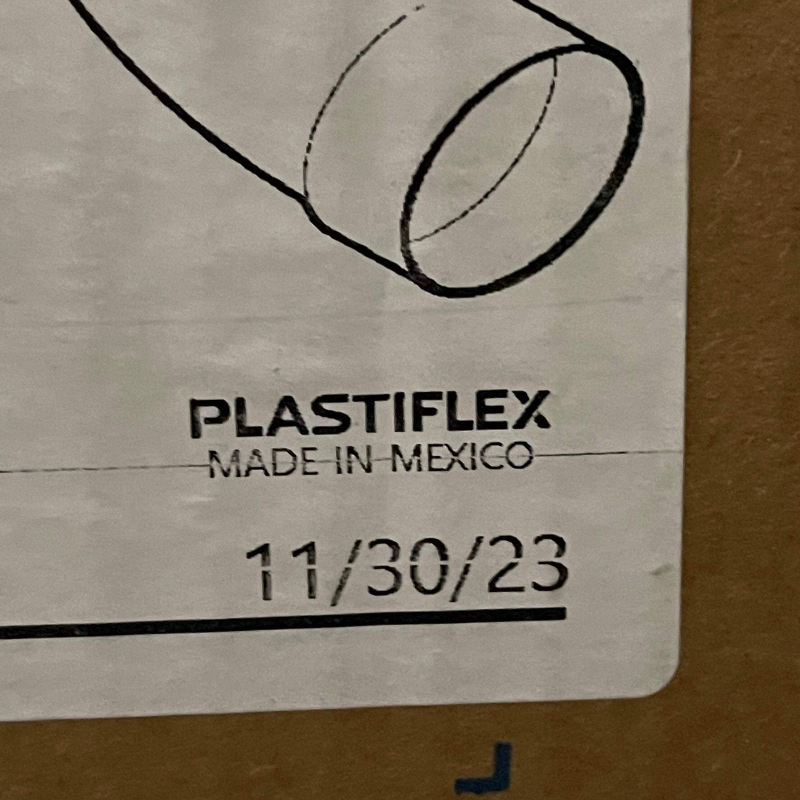 PLASTIFLEX (5 PACK) 90° Sweep Elbow 2” ID White Plastic 030120-005