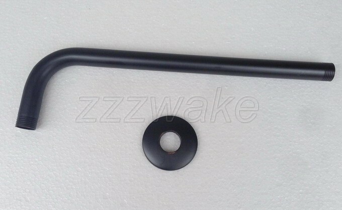 Oil Rubbed Bronze Wall Mounted Rain Shower Arm Shower Head Fixed Pipe Zsh101