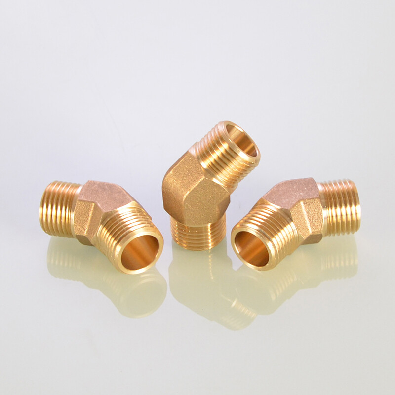 1/8″ 1/4″ 3/8″ 1/2″ BSP Male/Female Thread Brass Pipe Connector 45 Degree Elbow