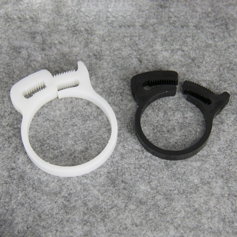 7.6mm to 56.5mm Plastic Clip Snap Ratchet Hose Pipe Clamp Fittings Tube Fastener