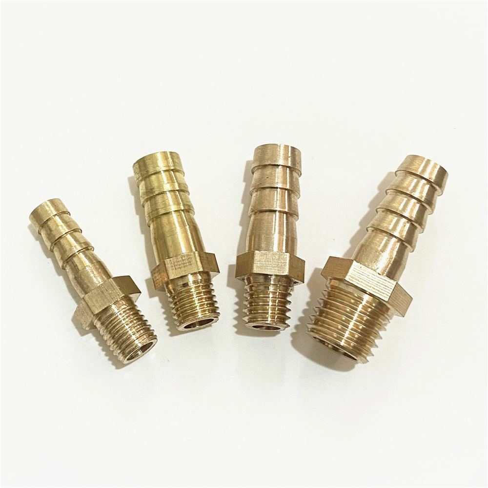 Metric M10 M12 M14 to 6mm 8mm 10mm 12mm Brass Barb Hose Tail Connector Fittings