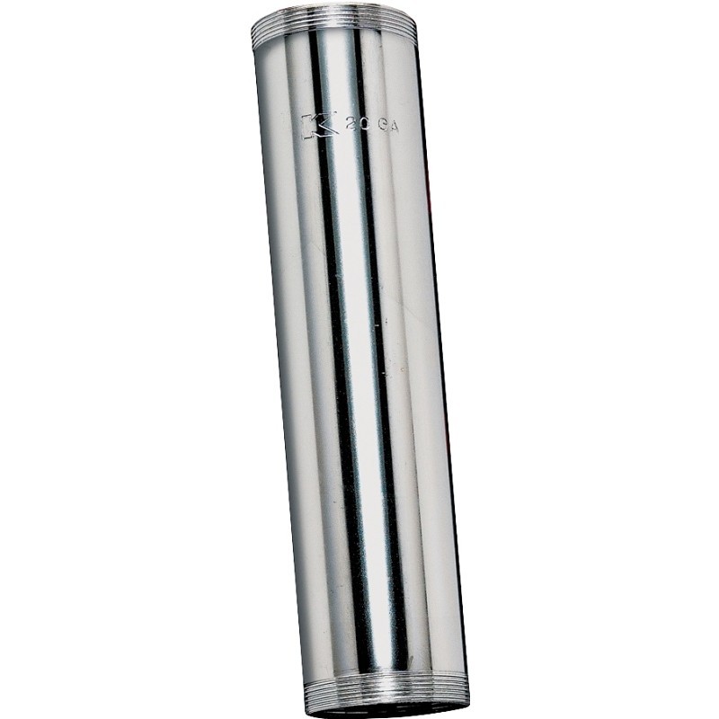 Keeney PP20210 Pipe Extension Tube, 1-1/4 in, 6 in L, Threaded, Brass, Chrome