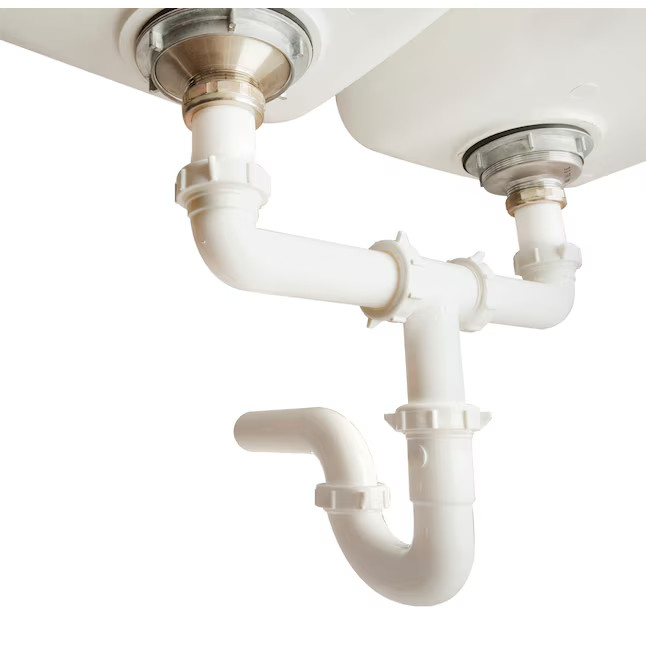 (5 PACK)KEENEY Double Bowl Sink 16″ Center Outlet Waste 1-1/2″ 25014 130-16WK 65