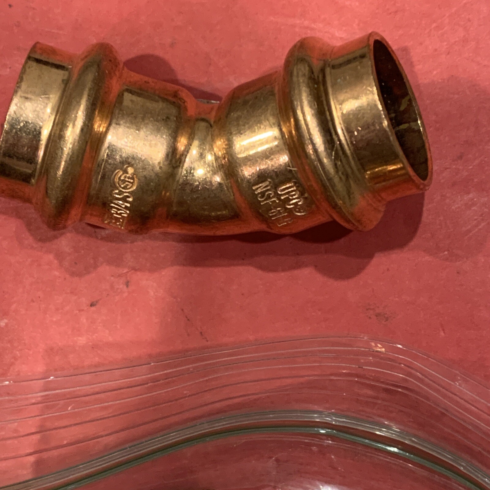 Mueller Streamline PF 03034 Press 45 Deg Elbow, Copper, 3/4″ x 3/4″ Qty 10