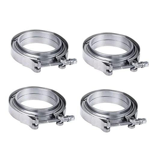 2″ V Band Clamp with Flange 4 PCS Stainless Steel Male Female Replacement For