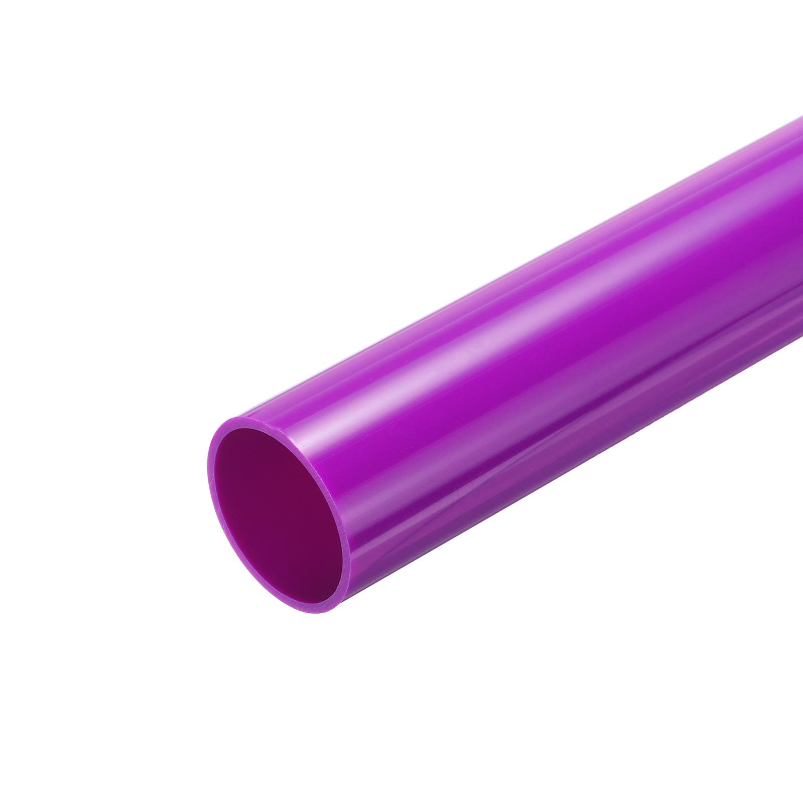 PVC Rigid Round Pipe 35.2mm ID 40mm OD 500mm Purple High Impact