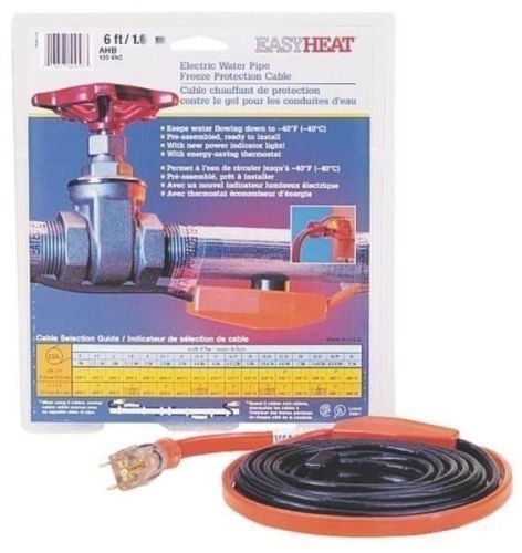 NEW EASY HEAT AHB-019 9 FOOT EASY HEAT PIPE HEATING CABLE HEAT TAPE KIT 6836647