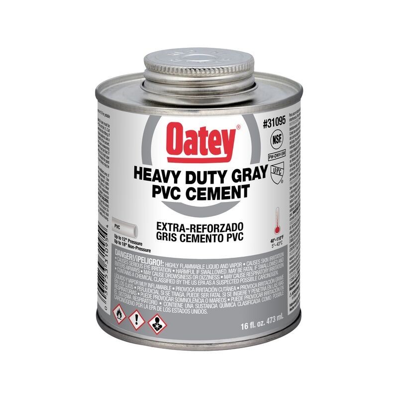 NEW OATEY 30850 FRESH CAN 4OZ HEAVY DUTY CLEAR PVC PIPE GLUE CEMENT