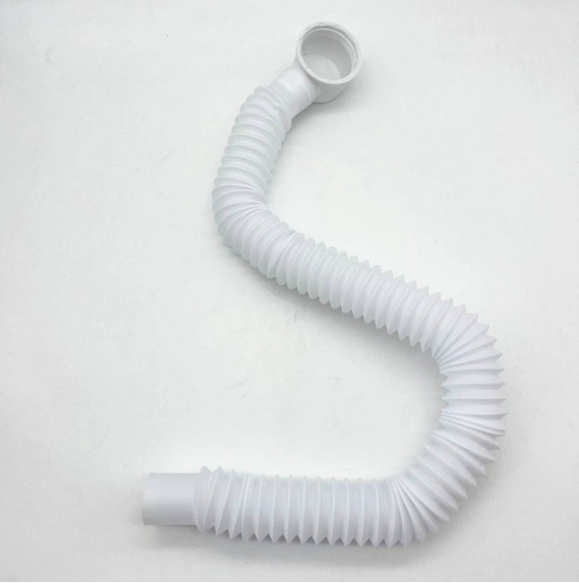Bathtub Drain Tube Plastic Waste Pipe Home Bathroom Kit Replacement Retractable