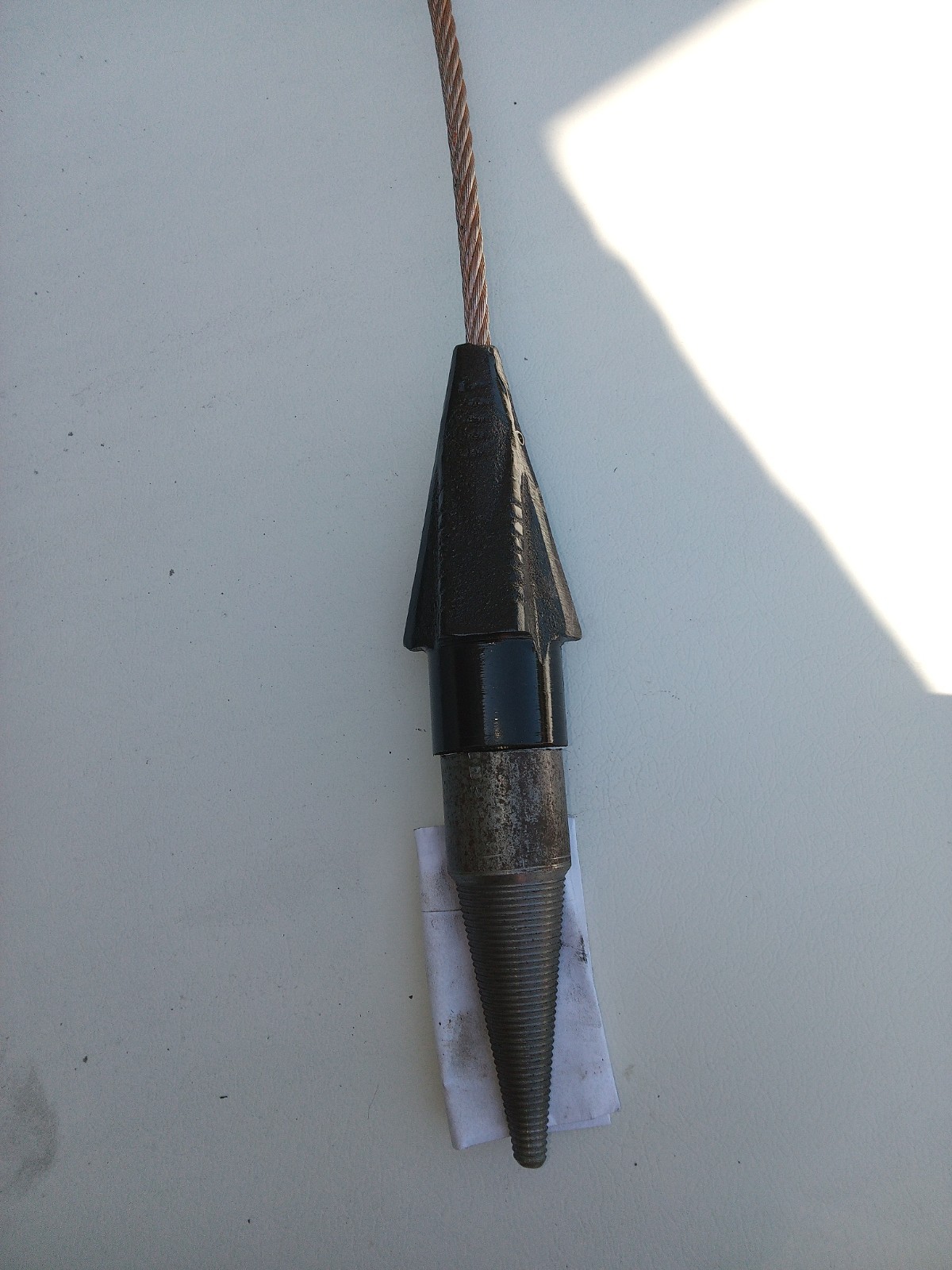 Waterline Slitter Trenchless Wedge Pipe Replacement Tool .With 1 Inch Carrot