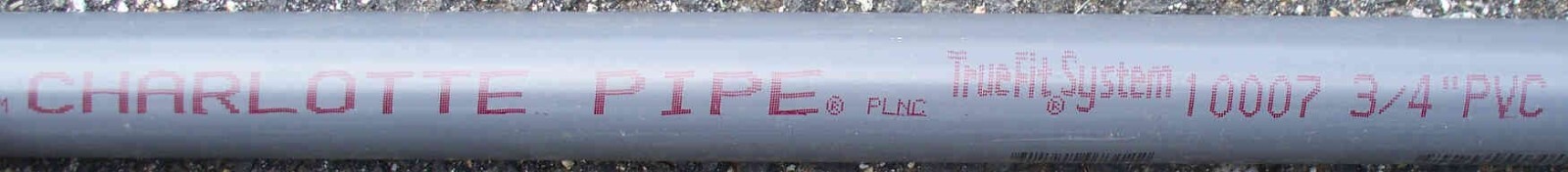 3/4″ x 48″ Charlotte Schedule 80 Grey PVC Pipe TrueFit System – USA – Combo Ship