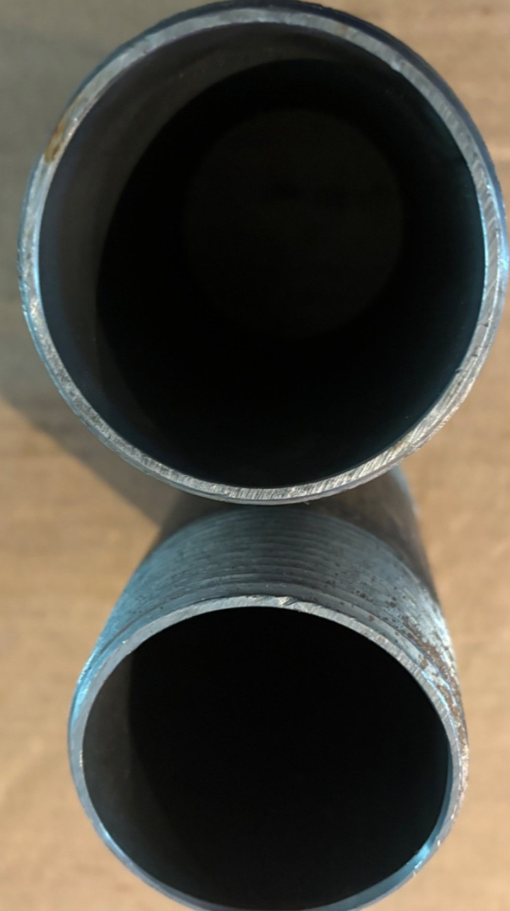 Set of 2 pcs 2-1/2″ X 51/2” Black Pipe Nipple Sch 40 steel new fast shipping