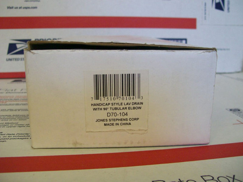 JONES STEPHENS # D70-104 LAVATORY DRAIN & TUBULAR ELBOW