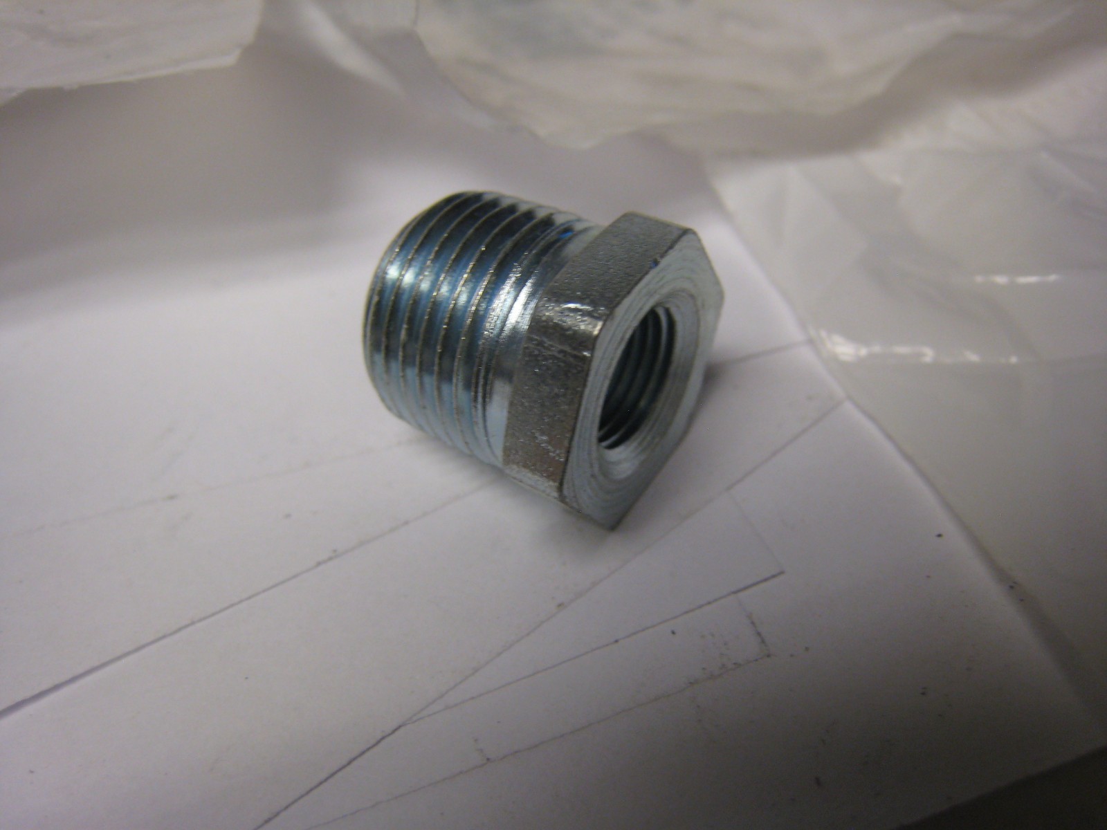 3/8″ X 1/8″ Galvanized Steel Reducer Bushing Anvil 8700130357 Lot Of 10 New