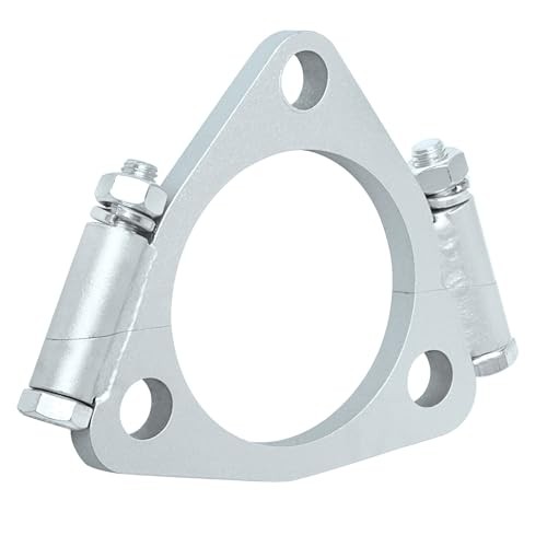 2.5 inch ID Triangle Exhaust Split Flange for 2.25 inch OD Flared Y Pipe, Pack