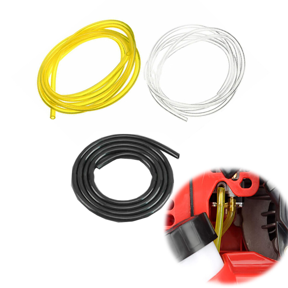 Petrol Fuel Gas Line Pipe Hose Mowers Trimmer Chainsaw Tube Yellow/Black/Clear