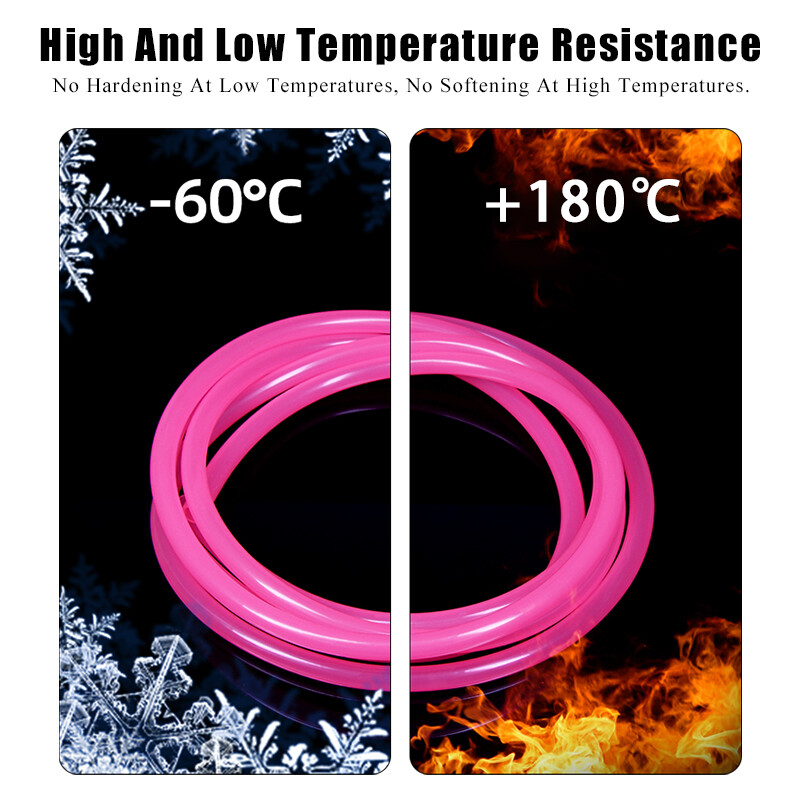 Pink Silicone Tube Food Grade Beer Milk Flexible Hose Pipe Soft Rubber 2mm-6mm