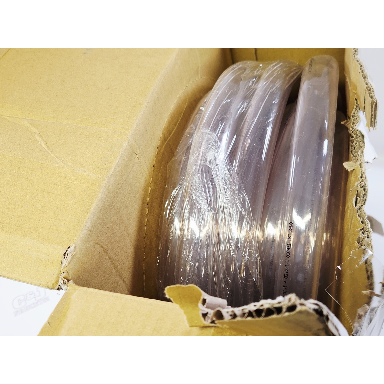 Jones Stephens T26000 1″ ID x 1-1/4″ OD 50 ft Clear Vinyl Tubing