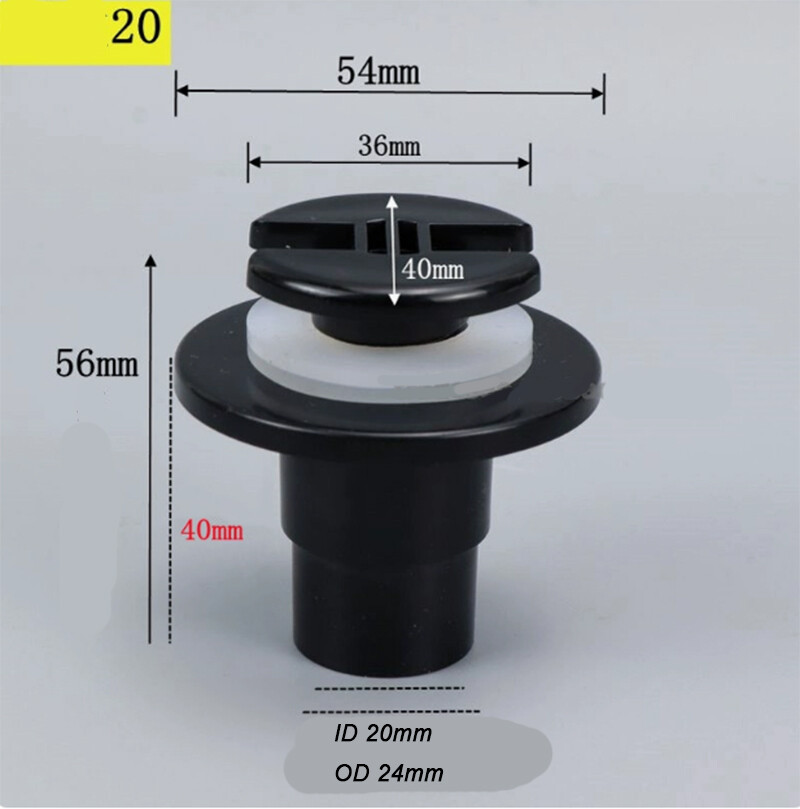 Drain Joint Tank Connector Filter Fitting for Fish Tank Aquarium Pond 20mm 25mm