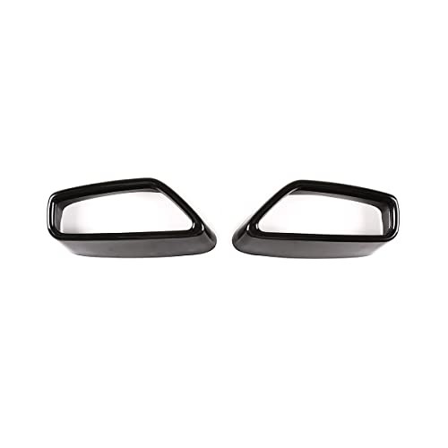 Stainless Steel Pipe Throat Exhaust Outputs Tail Frame Trim Cover 2Pcs Black