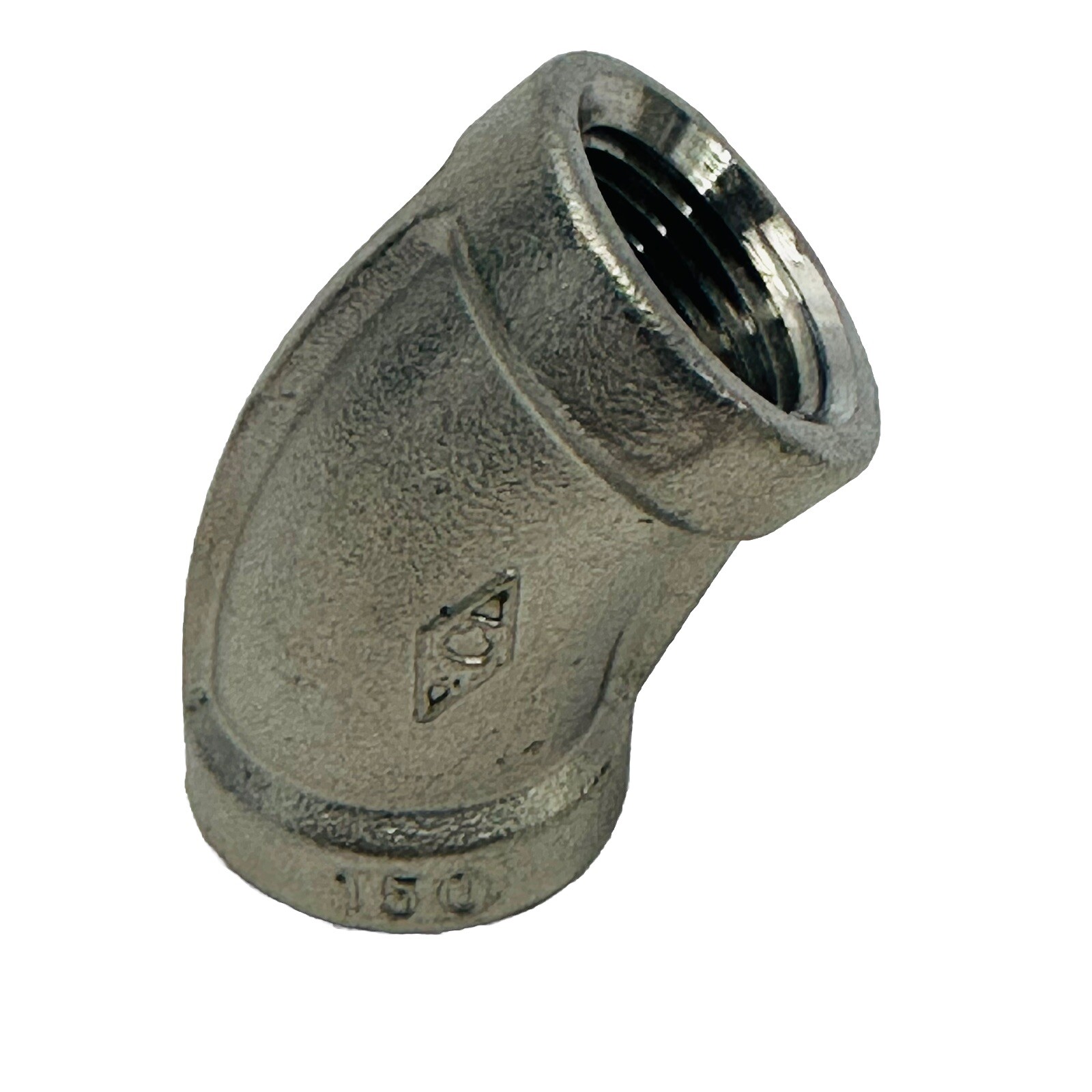 (LOT OF 14) 45º ELBOW 3/8″ 316 STAINLESS STEEL NPT THREADED