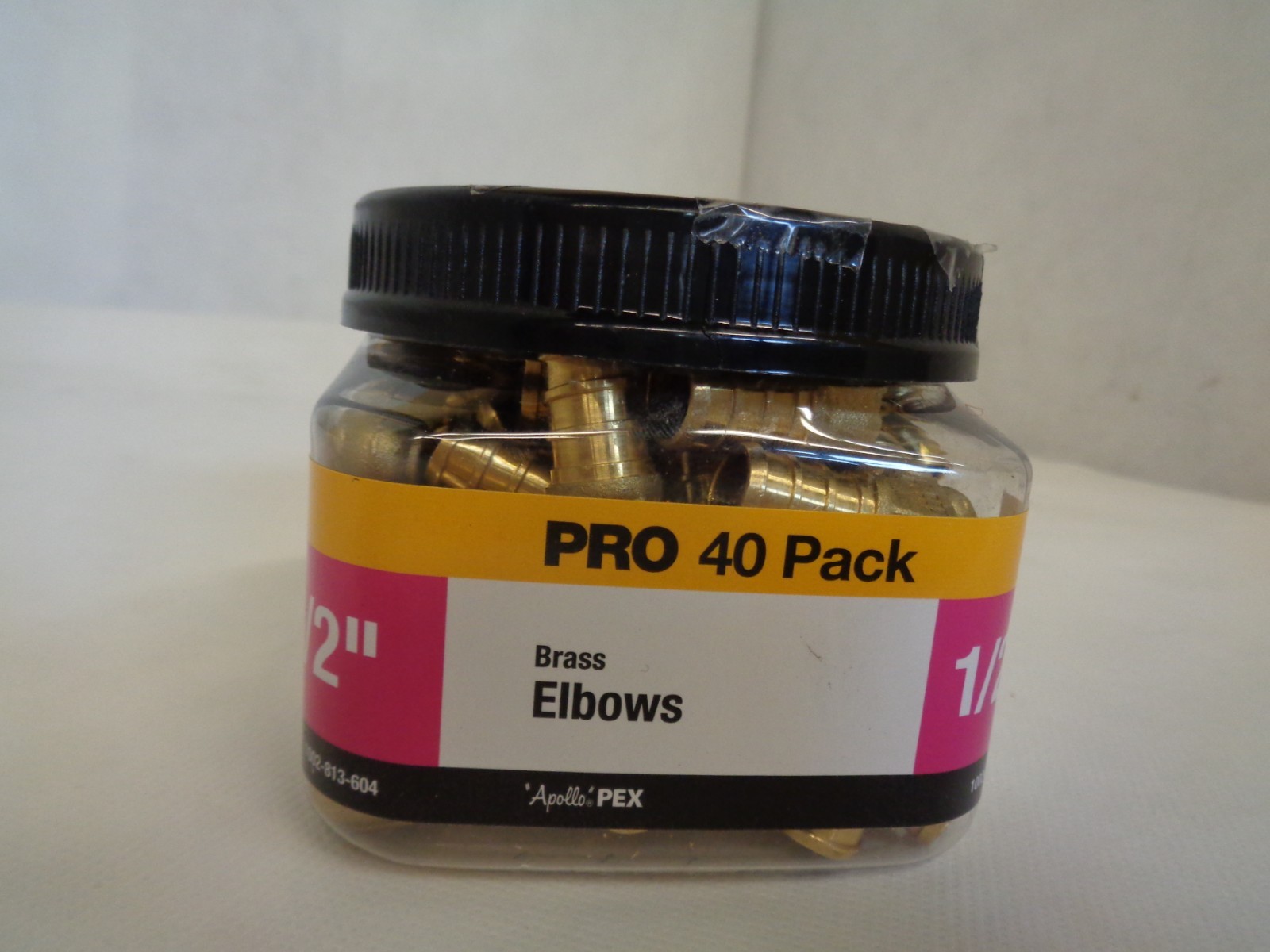 NEW APOLLO PACK OF 40 APXE1240JP 1/2″X1/2″ PEX ELBOW 90° DEG BRASS