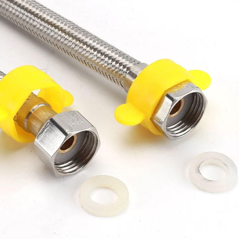 10cm-5m Flexible 304 Stainless Steel Long Shower Hose 1/2″ Metal Braided Tube
