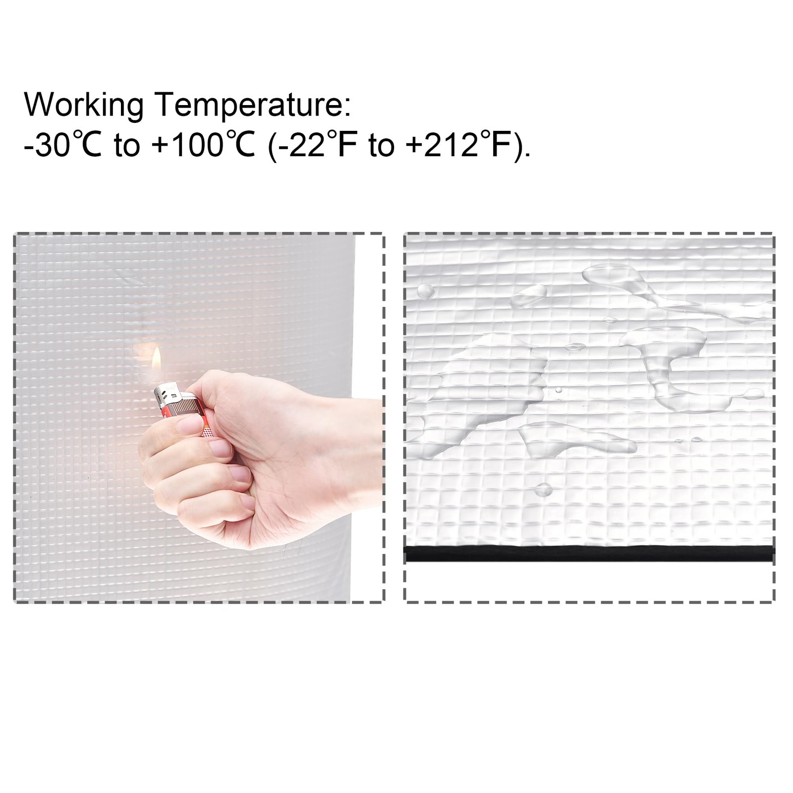 Uxcell Insulation Sheet 1Mx0.5Mx5Mm Self-Adhesive Embossed Aluminum Foil