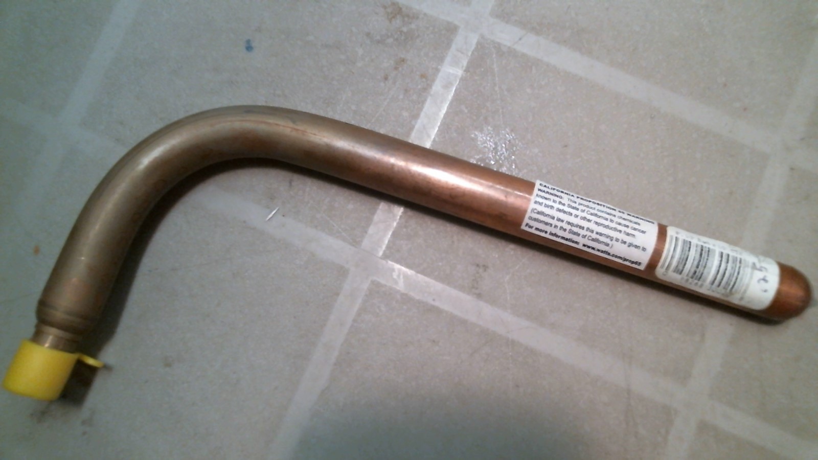 WATTS 8 1/2″ Barb x 1/2″ CTS Stubout Elbow, FREE SHIPPING