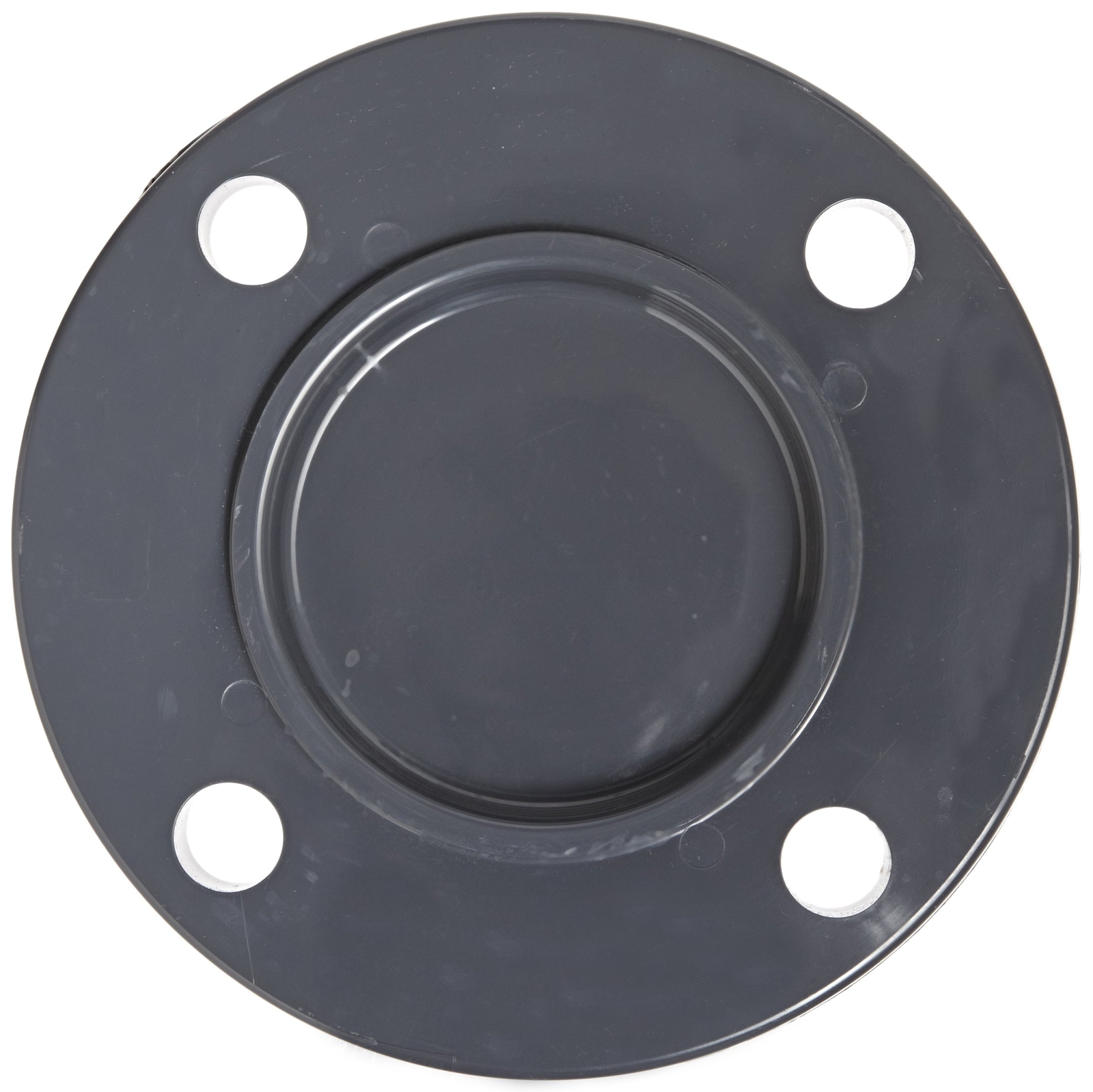 GF Piping Systems PVC Pipe Fitting, Blind Flange, Schedule 80, Gray, 3″
