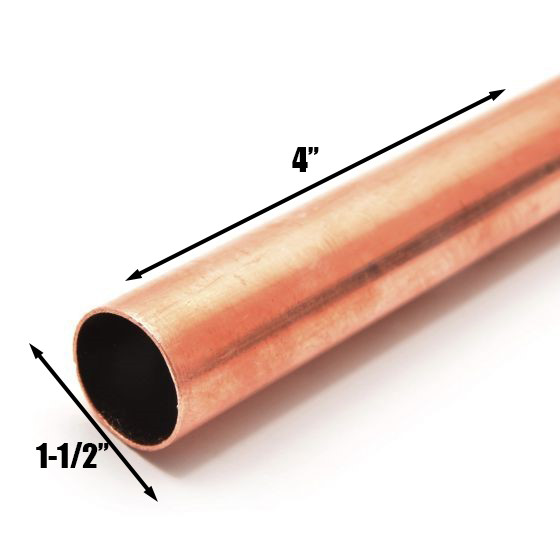 1-1/2″ Type M Copper Pipe | Custom Cut Lengths | Plumbing, Water Supply, HVAC
