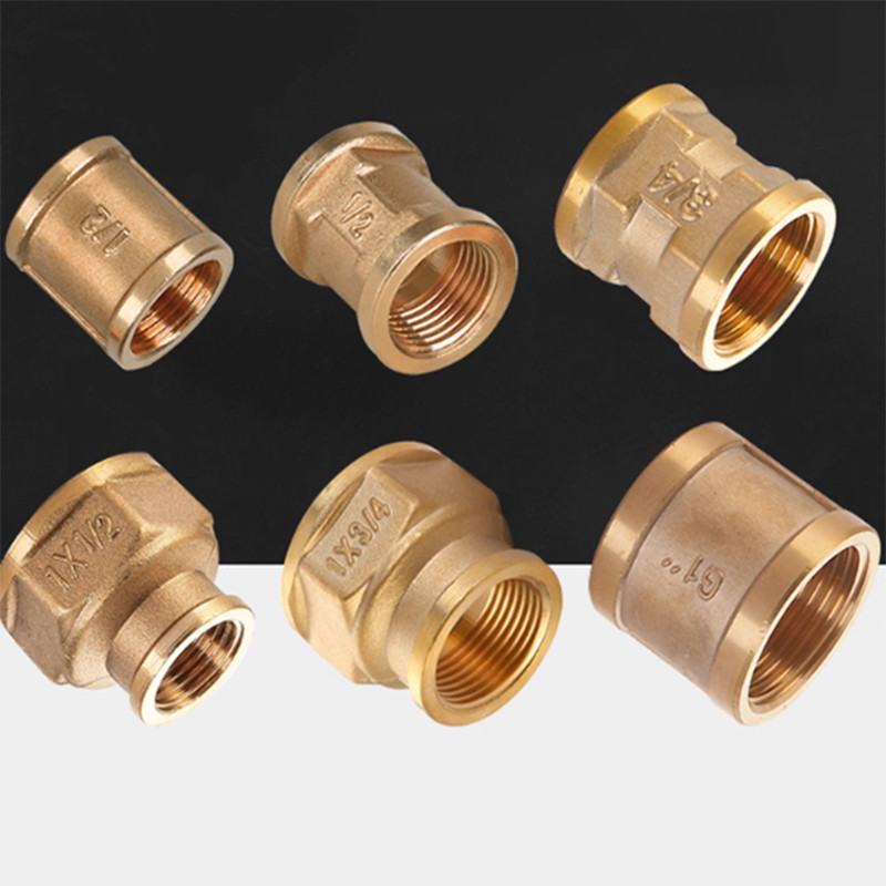 Brass Female Thread Coupler Joiner 1/2″ 3/4″ 1″ Connector Fitting Pipes Adapter